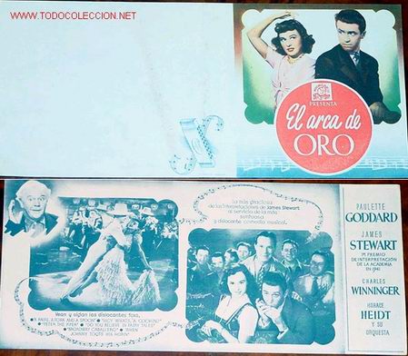Cine: ANTIGUO PROGRAMA DE MANO    DOBLE Y    ORIGINAL EL ARCA DE ORO A&Ntilde;OS 40 - Foto 1