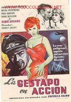 Cine: Programa de cine * LA GESTAPO EN ACCION* - Foto 1