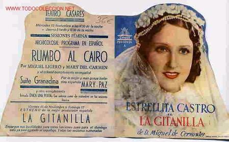 Cine: LA GITANILLA  , TROQUELADO,  CIFESA , CC - Foto 1