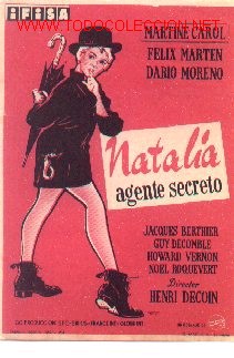  Foglietti di film di film antichi di cinema: 19-293. Natalia agente secreto
