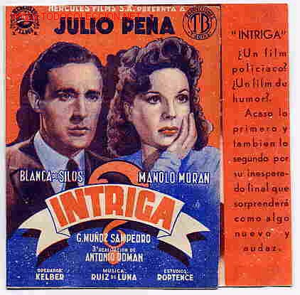 Kino: INTRIGA  JULIO PE&Ntilde;A , DOBLE , PMD