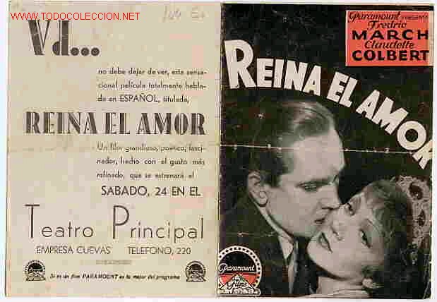 Cine: REINA EL AMOR CLAUDETTE COLBERT, PM9042 - Foto 1