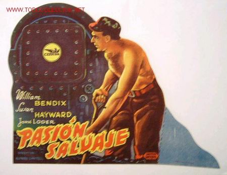 Flyers Publicitaires de Films Anciens: PRISION SALVAJE (troquelado - articulado)