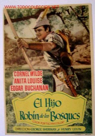 Cinema: EL HIJO DE ROBIN DE LOS BOSQUES (sin gastos de env&iacute;o)