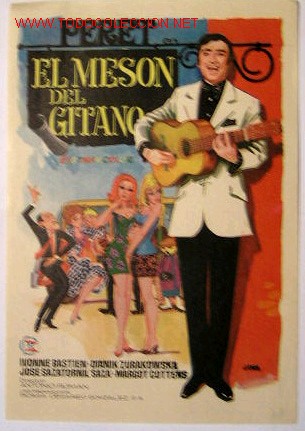 Folhetos de m&atilde;o de filmes antigos de cinema: EL MESON DEL GITANO
