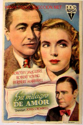 Folhetos de m&atilde;o de filmes antigos de cinema: SU MILAGRO DE AMOR (sin gastos de env&iacute;o)