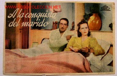 Folhetos de m&atilde;o de filmes antigos de cinema: A LA CONQUISTA DEL MARIDO (sin gastos de env&iacute;o)