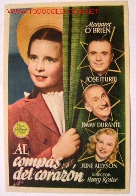 Foglietti di film di film antichi di cinema: AL COMPAS DEL CORAZON (sin gastos de env&iacute;o)