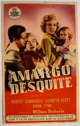 Foglietti di film di film antichi di cinema: AMARGO DESQUITE (sin gastos de env&iacute;o)