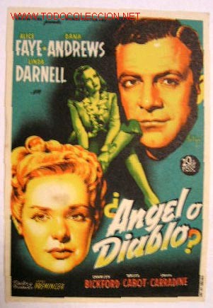Cine: &iquest;ANGEL O DIABLO? (Soligo) (sin gastos de env&iacute;o)