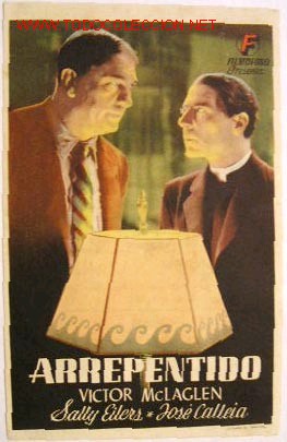 Folhetos de m&atilde;o de filmes antigos de cinema: ARREPENTIDO (sin gastos de env&iacute;o)