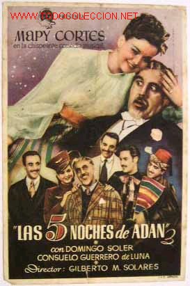 Cinema: LAS 5 NOCHES DE ADAN (sin gastos de env&iacute;o)