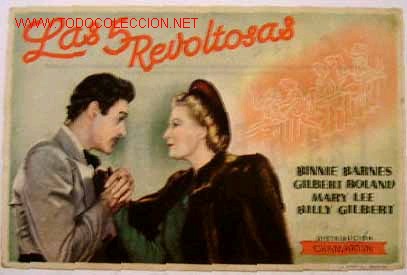 Cinema: LAS 5 REVOLTOSAS (sin gastos de env&iacute;o)