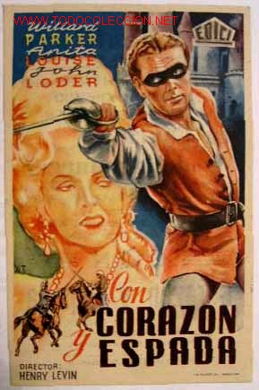 Cine: CON CORAZON Y ESPADA - CON CORAZ&Oacute;N Y ESPADA (sin gastos de env&iacute;o)