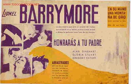 Cinema: HONRARAS A TU PADRE, BARRYMORE, DOBLE , A&Ntilde;OS 30 , PMD
