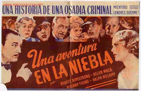 Cinema: UNA AVENTURA EN LA NIEBLA , A&Ntilde;OS 30 , DOBLE , PMD