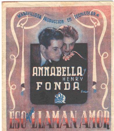 Flyers Publicitaires de Films Anciens: ESO QUE LLAMAN AMOR