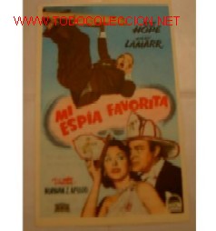 Foglietti di film di film antichi di cinema: Mi espia Favorita