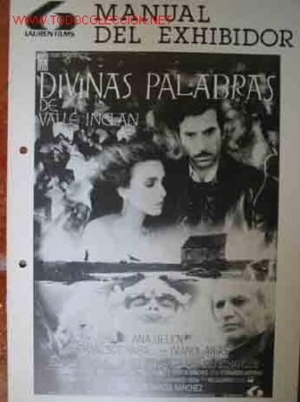 Cine: MANUAL DEL EXHIBIDOR: DIVINAS PALABRAS - Foto 1