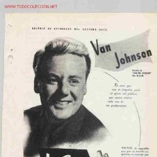 Cine: TABACO WILTON. VAN JOHNSON, AÑO 1950