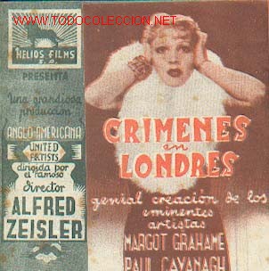 Cine: CRIMENES EN LONDRES, Programa doble (ver fotografia complementaria) - Foto 1