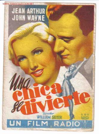 Foglietti di film di film antichi di cinema: UNA CHICA SE DIVIERTE   PM310