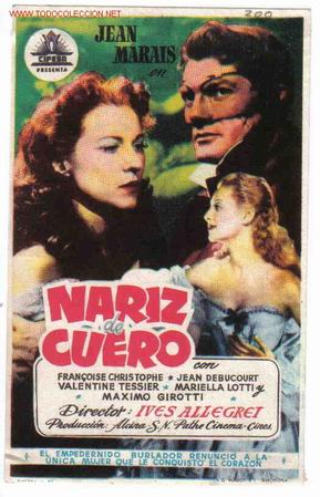 Foglietti di film di film antichi di cinema: NARIZ DE CUERO   PM539