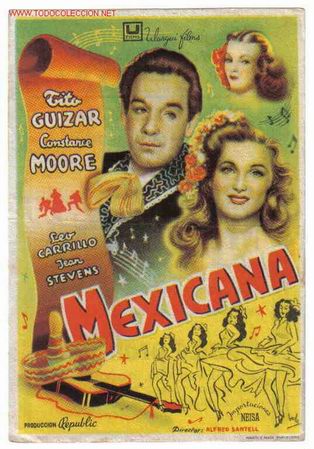 Foglietti di film di film antichi di cinema: MEXICANA   PM632