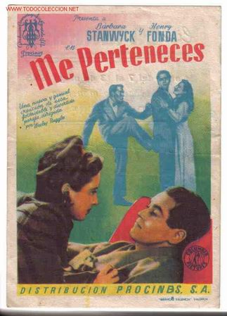 Cine: ME PERTENECES    PM752