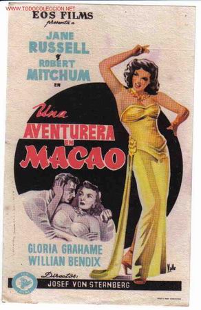 Kino: UNA AVENTURERA EN MACAO     PM795