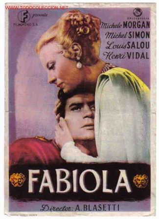 Foglietti di film di film antichi di cinema: FABIOLA       PM1032