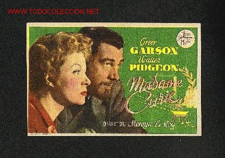Cine: Madame Curie (Greer Garson, Walter Pidgeon) - Foto 1