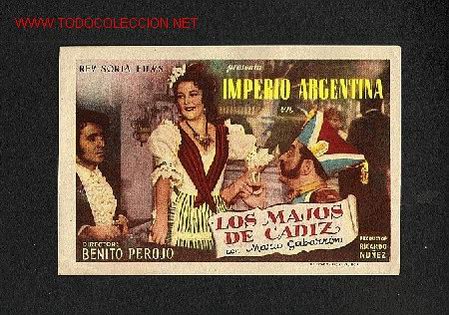 Cine: Los Majos de Cadiz (Imperio Argentina) - Foto 1