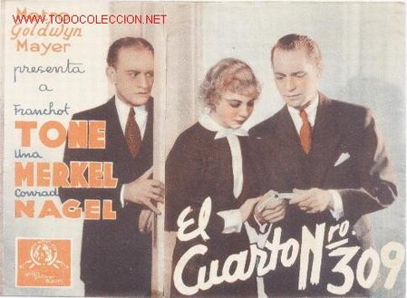 Cine: Programa El cuarto n&ordm; 309.Doble sin publicidad ,a&ntilde;os 30