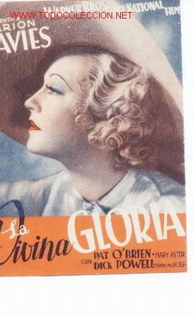 Cinema: Programa La divina gloria.doble sin publicidad de cine