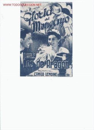 Kino: programa Gloria del moncayo.doble con publicidad de cine.1941