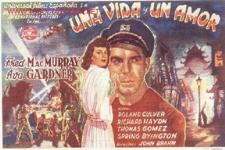 Cine: Programa Una vida y un amor.lleva publicidad de cine.1949 - Foto 1