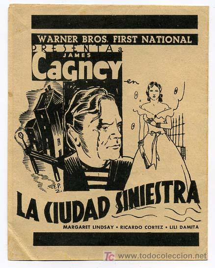 Cine: LA CIUDAD SINIESTRA , DOBLE ,    S386 - Foto 1