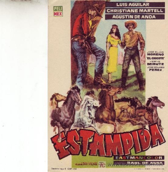 Cine: ESTAMPIDA -Programa de Mano A&ntilde;o 1960 - Foto 1