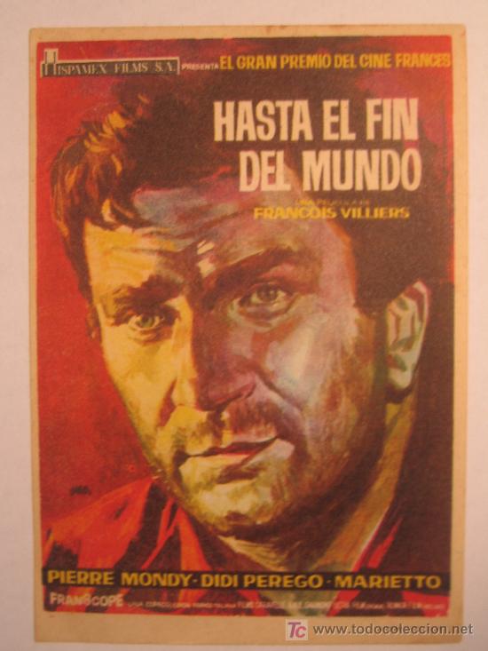Kino: Folleto de mano - Hasta el fin del mundo - Jano hispamex pierre mandy ddi perego
