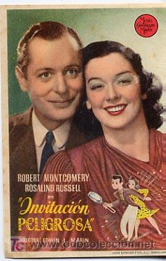 Flyers Publicitaires de Films Anciens: INVITACION PELIGROSA   .  PM4617