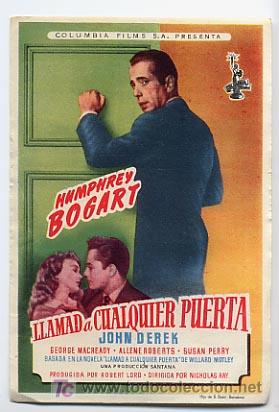Cine: LLAMAD A CUALQUIER PUERTA   .  PM4627 - Foto 1