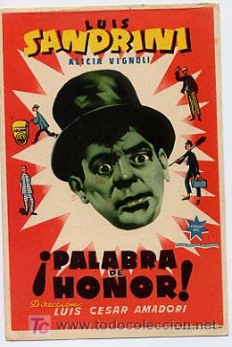 Cine: PALABRA DE HONOR  , SENCILLO ,  PM4717 - Foto 1