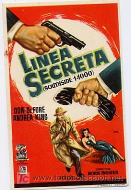 Cine: LINEA SECRETA   , SENCILLO ,  PM4734 - Foto 1