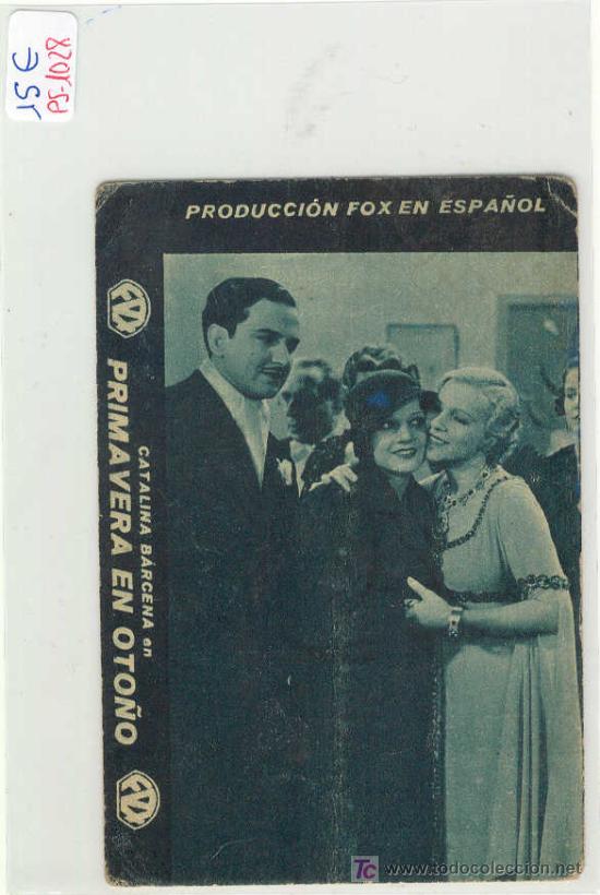 Cine: (PS-1028)PROGRAMA DE CINE PRIMAVERA EN OTO&Ntilde;O A&Ntilde;O 1933 - Foto 1