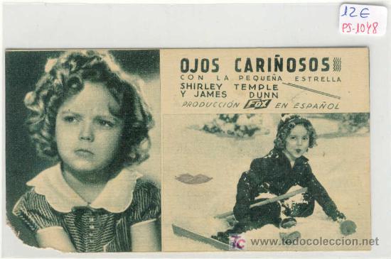 Folhetos de m&atilde;o de filmes antigos de cinema: (PG-1048)PROGRAMA DE CINE OJOS CARI&Ntilde;OSOS A&Ntilde;OS 30