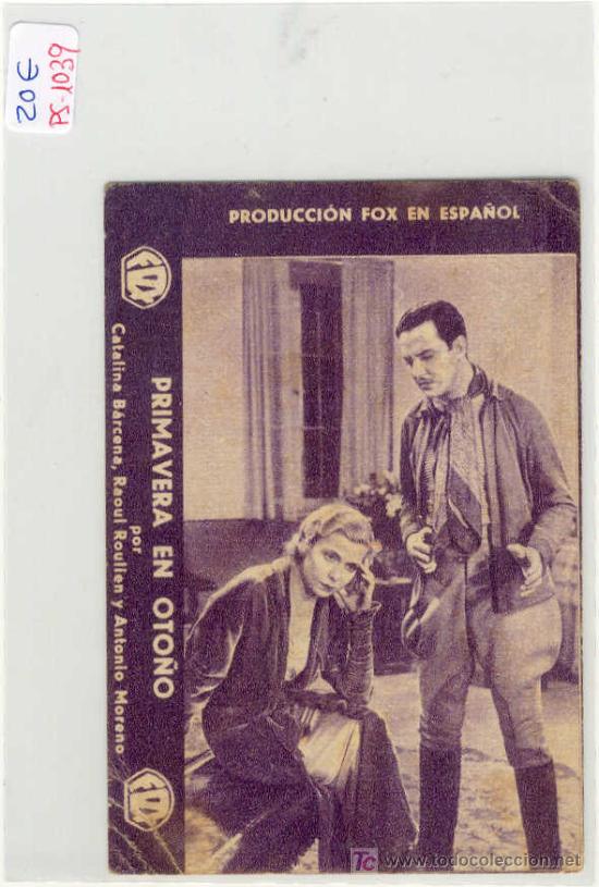 Cine: (PG-1039)PROGRAMA DE CINE PRIMAVERA EN OTO&Ntilde;O A&Ntilde;OS 30