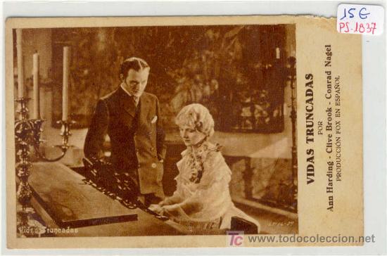 Cine: (PG-1037)PROGRAMA DE CINE VIDAS TRUNCADAS A&Ntilde;O 1934 - Foto 1