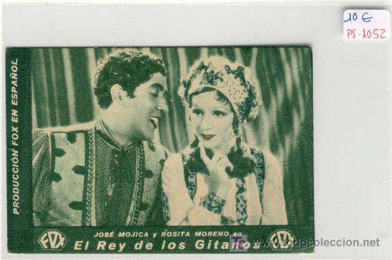 Cine: (PS-1052)PROGRAMA DE CINE EL REY DE LOS GITANOS A&Ntilde;OS 30 - Foto 1