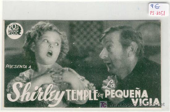Folhetos de m&atilde;o de filmes antigos de cinema: (PS-1051)PROGRAMA DE CINE LA PEQUE&Ntilde;A VIGIA A&Ntilde;OS 30